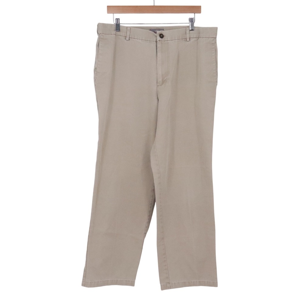 Dockers Pants Mens 36x32 Classic Fit D3 Khaki Tan Straight Leg Twill Excellent